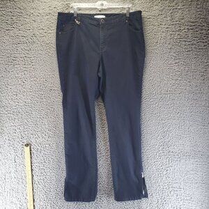 French Connection Jeans Women’s 16 Blue Rinse Wash Stretch Zipper Straight